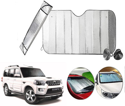AUTO PEARL Dashboard, Windshield Sun Shade For Mahindra Scorpio(Silver)