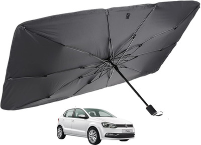 MOCKHE Windshield Sun Shade For Volkswagen Polo(Silver)