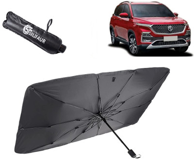 Selifaur Dashboard, Rear Window, Sun Roof, Windshield Sun Shade For MG Hector(Black)
