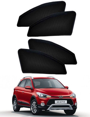 Microline Side Window Sun Shade For Hyundai i20(Black)