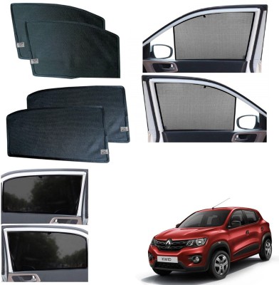 WolkomHome Side Window Sun Shade For Renault Kwid(Black)