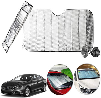 AUTO PEARL Dashboard, Windshield Sun Shade For Volvo V60(Silver)