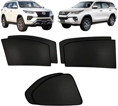 Hoodinter Side Window Sun Shade For Toyota Fortuner(Black)