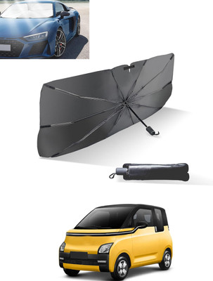 MATIES Windshield Sun Shade For MG Universal For Car(Black, Silver)