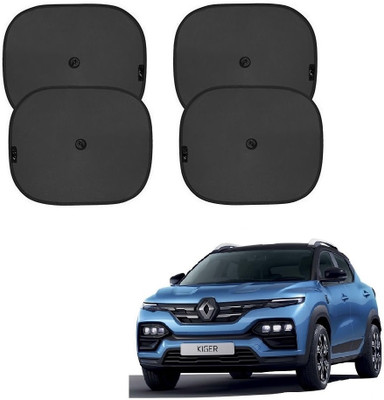 SPREADX Side Window, Rear Window Sun Shade For Renault Kiger(Black)