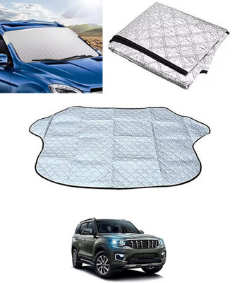 RKPSP Windshield Sun Shade For Mahindra Universal For Car(Silver)
