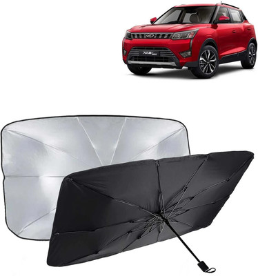 Kingsway Dashboard, Windshield Sun Shade For Mahindra XUV 300(Black, Silver)