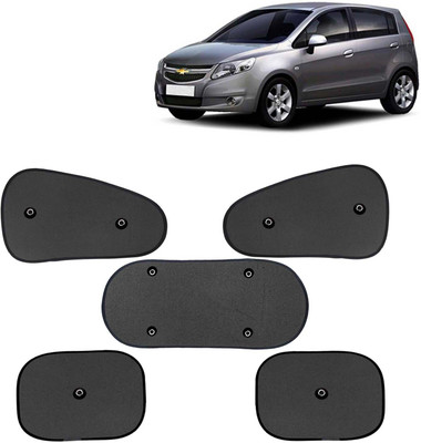 Kingsway Side Window, Rear Window, Windshield Sun Shade For Chevrolet Sail UVA(Black)