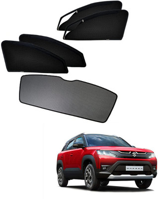 RAKRISH Rear Window, Side Window Sun Shade For Maruti Suzuki Vitara Brezza(Black)