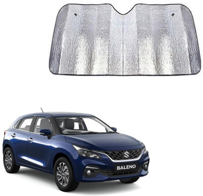 SPREADX Windshield Sun Shade For Maruti Suzuki Baleno(Silver)