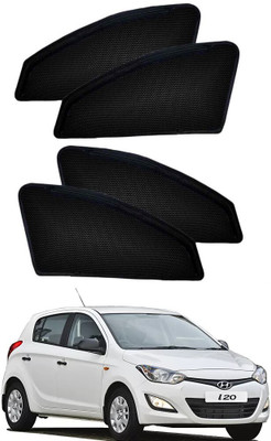 Microline Side Window Sun Shade For Hyundai i20(Black)