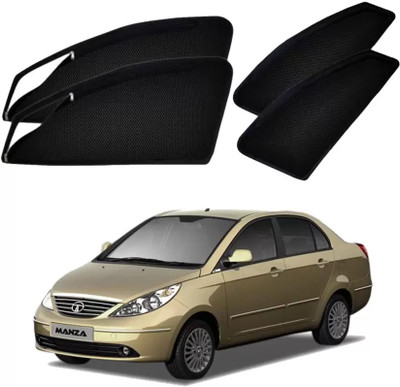 G ILIKA Rear Window, Side Window Sun Shade For Tata Manza(Black)
