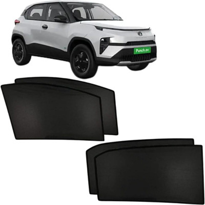 Hoodinter Side Window Sun Shade For Tata Punch(Black)