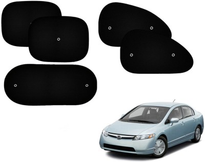 Automotive Prist Side Window Sun Shade For Honda Civic(Black)