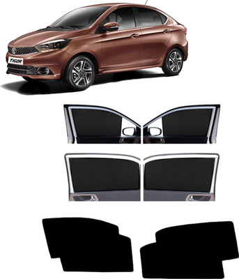 DreamRow Side Window Sun Shade For Tata Tigor(Black)