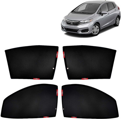 Kingsway Side Window, Rear Window Sun Shade For Honda Jazz(Black)