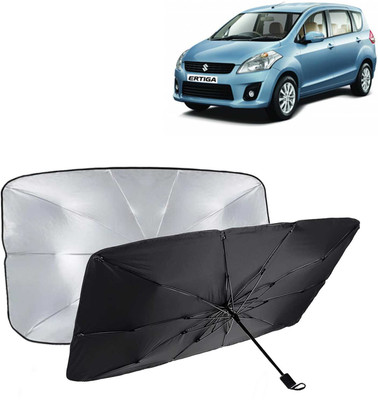 Kingsway Dashboard, Windshield Sun Shade For Maruti Suzuki Ertiga(Black, Silver)