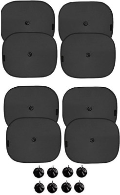 MJM Side Window Sun Shade For Universal For Car Universal For Car(Black)