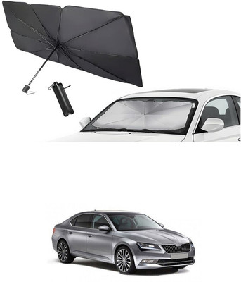GONAMA Rear Window Sun Shade For Skoda Superb(Silver)