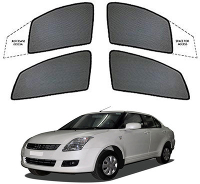Magnetic Side Window Sun Shade For Maruti Suzuki Swift Dzire(Black)