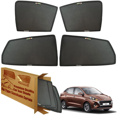 WolkomHome Side Window Sun Shade For Hyundai Aura(Black)