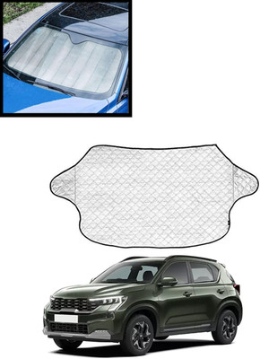 AYW Windshield Sun Shade For Kia Sonet(Silver)