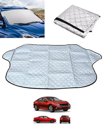 monolive Windshield Sun Shade For Honda Civic(Silver)