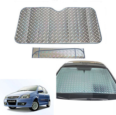 eXarioGadget Rear Window Sun Shade For Universal For Car Universal For Car(Silver)