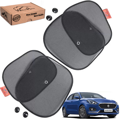 WolkomHome Side Window Sun Shade For MG Hector(Black)
