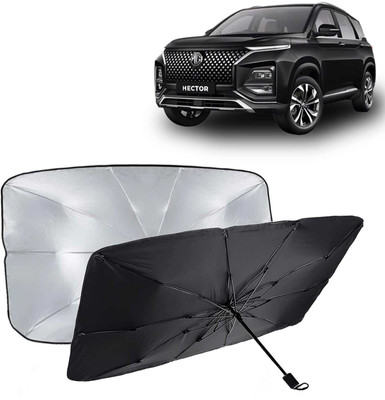 Kingsway Dashboard, Windshield Sun Shade For MG Hector(Black, Silver)