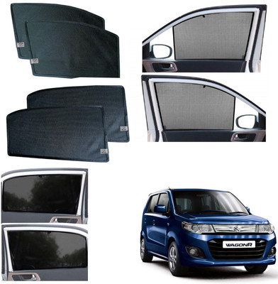 WolkomHome Side Window Sun Shade For Maruti Suzuki WagonR(Black)
