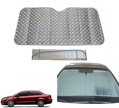 AUTO PEARL Dashboard, Windshield Sun Shade For Fiat Lenia(Grey)