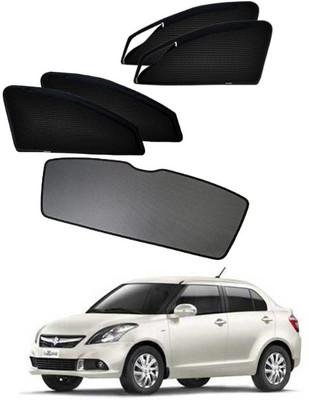 RAKRISH Rear Window, Side Window Sun Shade For Maruti Suzuki Swift Dzire(Black)