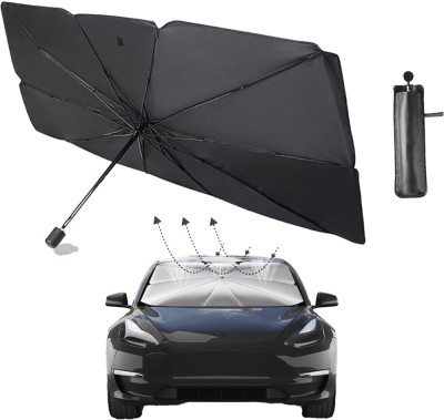 Chromoto Sun Roof, Windshield Sun Shade For Universal For Car Universal For Car(Black)