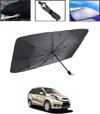 MSNP Windshield Sun Shade For Honda Mobilio(Black, Silver)