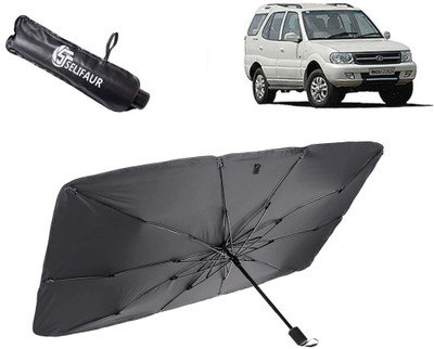Selifaur Dashboard, Rear Window, Sun Roof, Windshield Sun Shade For Tata Safari Storme(Black)