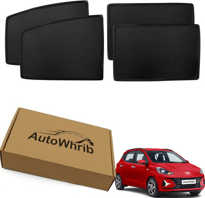 Autowhrib Side Window Sun Shade For Hyundai Grand i10 NIOS(Black)