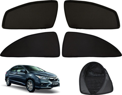 Magnetic Rear Window Sun Shade For Honda City(Black)