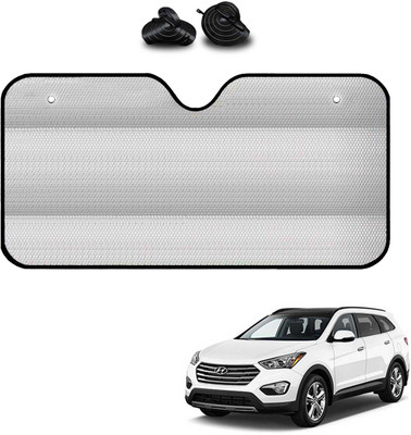 COSMOGEAR Windshield, Dashboard, Rear Window Sun Shade For Hyundai Santa Fe(Silver)