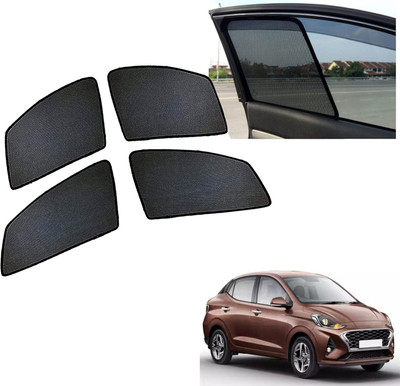 PEEPS STORE Side Window Sun Shade For Hyundai Aura(Black)