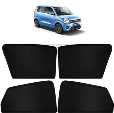 RAKRISH Rear Window, Side Window Sun Shade For Maruti Suzuki WagonR(Black)