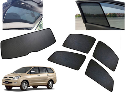 AUTO PEARL Side Window, Rear Window Sun Shade For Toyota Innova(Black)
