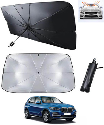 RKPSP Windshield Sun Shade For BMW X5(Silver, Black)