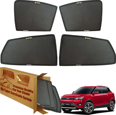 WolkomHome Side Window Sun Shade For Mahindra XUV 300(Black)