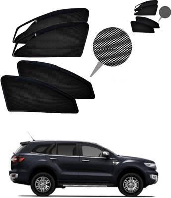 RAKRISH Rear Window, Side Window Sun Shade For Ford Endeavour(Black)
