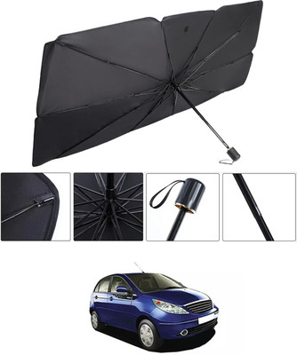 RKPSP Windshield Sun Shade For Tata Vista(Black)