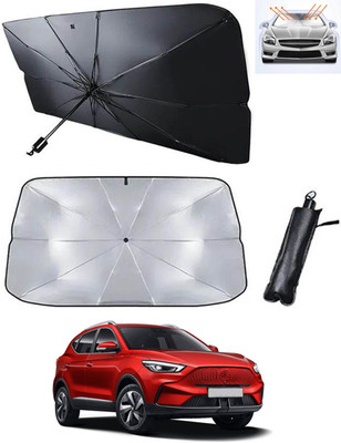 RKPSP Windshield Sun Shade For MG ZS EV(Black, Silver)