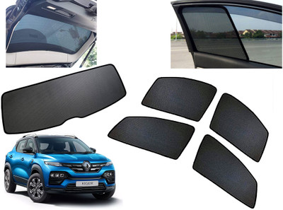 AUTO PEARL Side Window, Rear Window Sun Shade For Renault Kiger(Black)