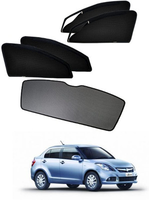 RAKRISH Rear Window, Side Window Sun Shade For Maruti Suzuki Swift Dzire(Black)