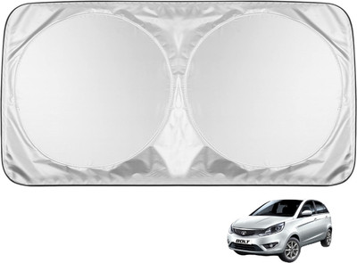 MOCKHE Windshield Sun Shade For Tata Bolt(Silver)